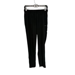 Skora qwick dry black zipper bottom joggers drawstring stretch waist w/ pockets